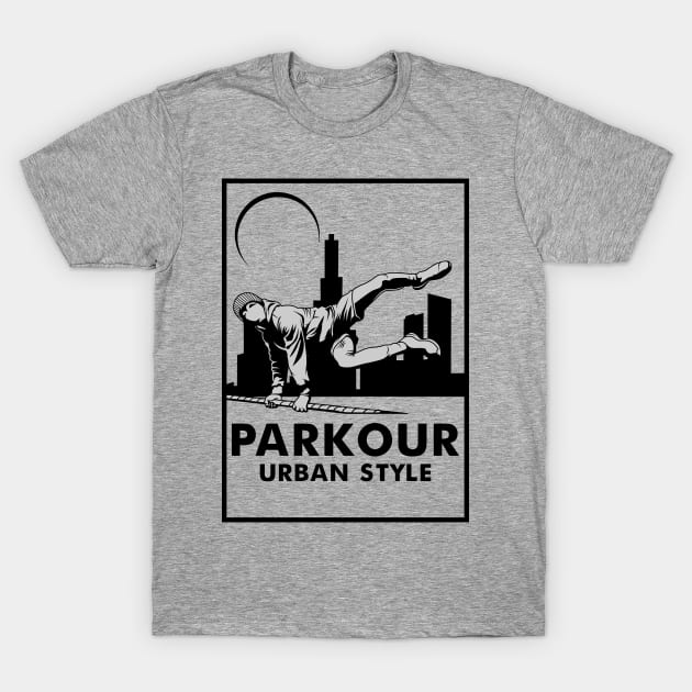 PARKOUR URBAN STYLE T-Shirt by beanbeardy